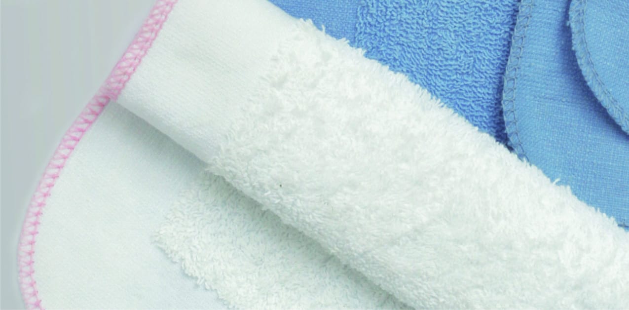 COTTON TOWEL WHITE AND BLUE